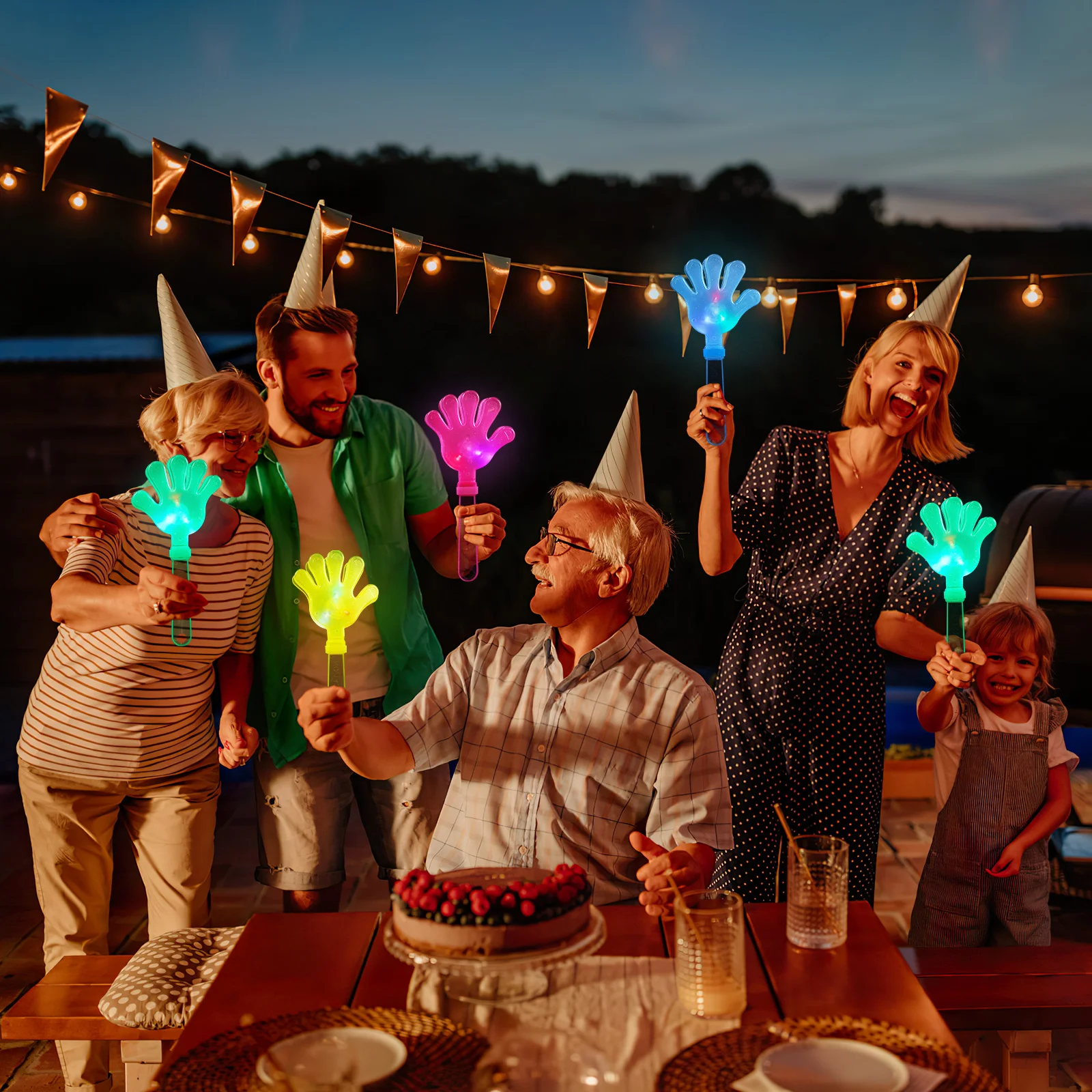 Wedding Glow Sticks Applause Maker LED Luminescent Hands Clap Child Clapper Toy