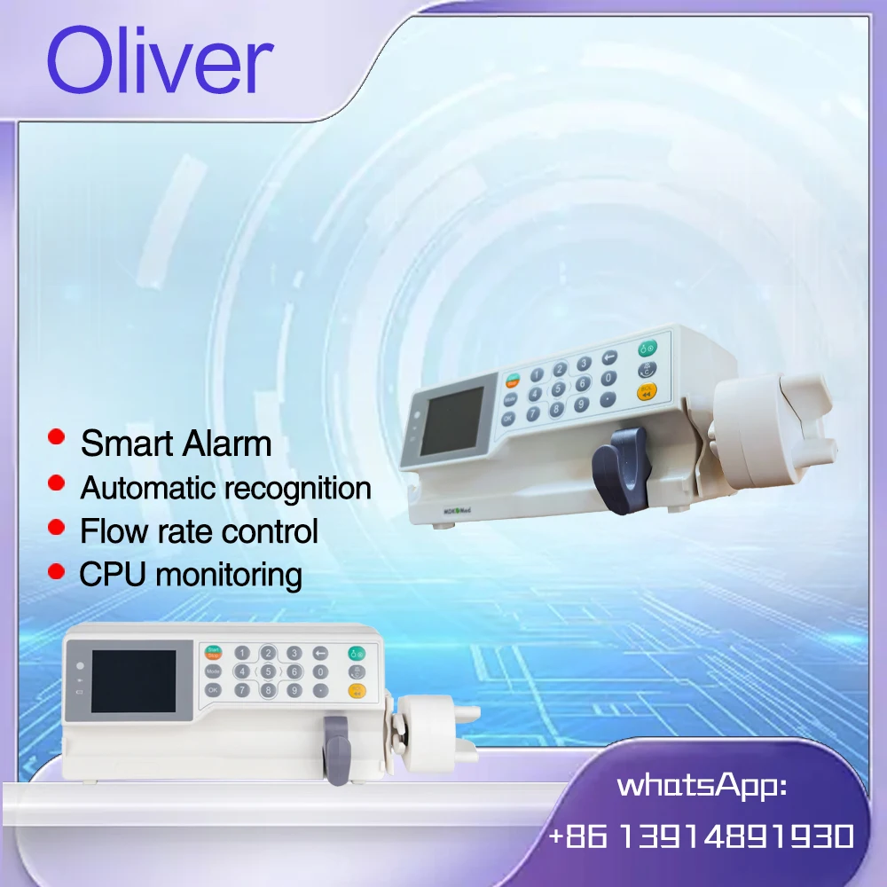 Single/Double Channel Veterinary Portable Syringe Pump Precision Continuous Drug Delivery for human & Animal