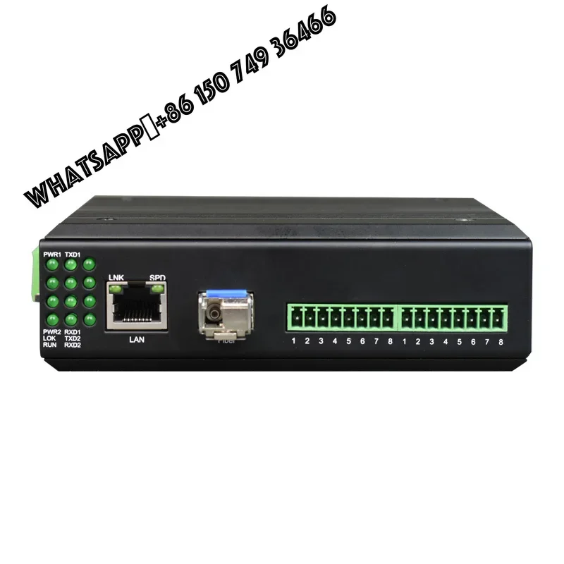 10/100M Ethernet to RS232 RS422 RS485 Converter 4-Channel Fiber to Serial Telecommunications Server Product