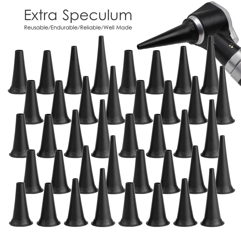 

2.4/3/4/5mm Medical Reusable Otoscopio Non Disposabe Speculum Otoscope Tip Accessory Parts Ear Nozzle Specula Cone for Otoscope