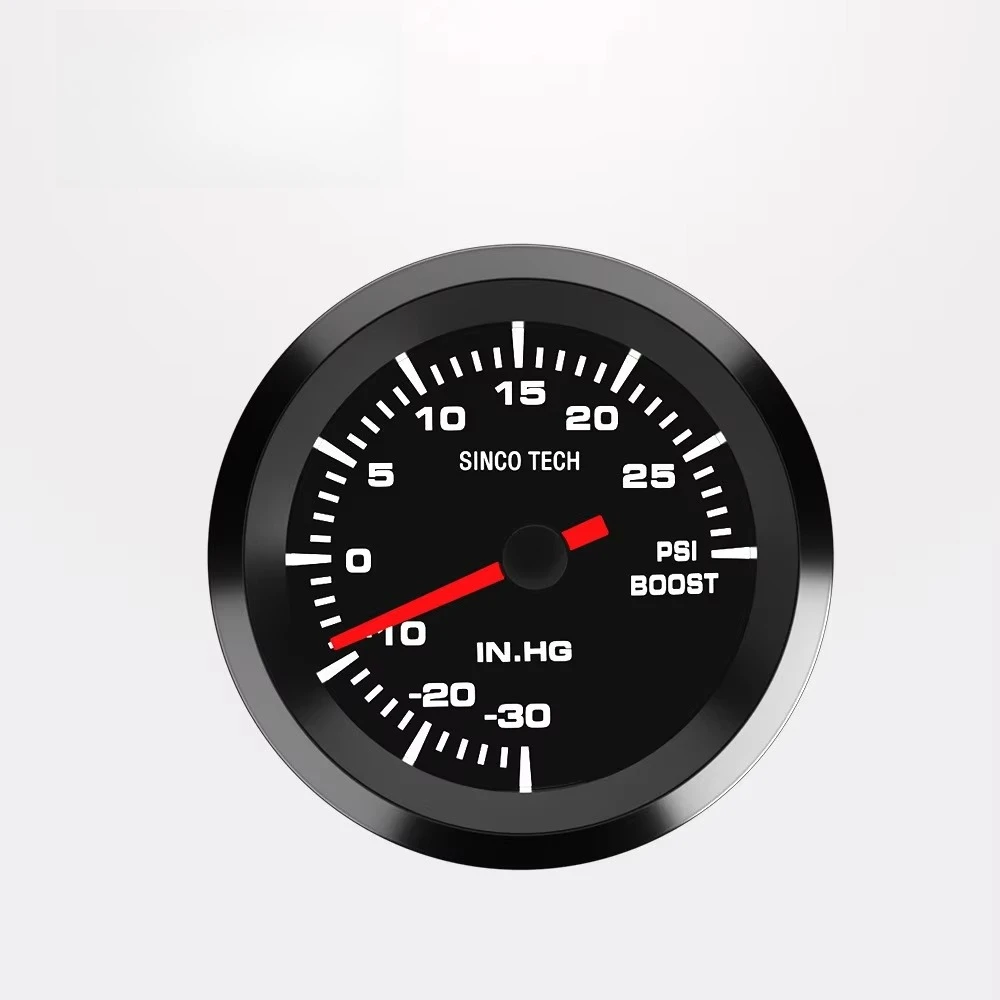 QSF 52mm High-speed Stepper Motor 2-inch Monochrome boost Meter INGHPSI Black Model DO6381