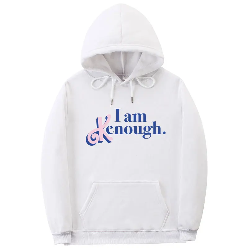 2023 I Am Kenough Men's Hoodies Streetwear Harajuku Oversized Hoodie Unisex Sweat Clothes Long Sleeve Hooded Sweatshirts