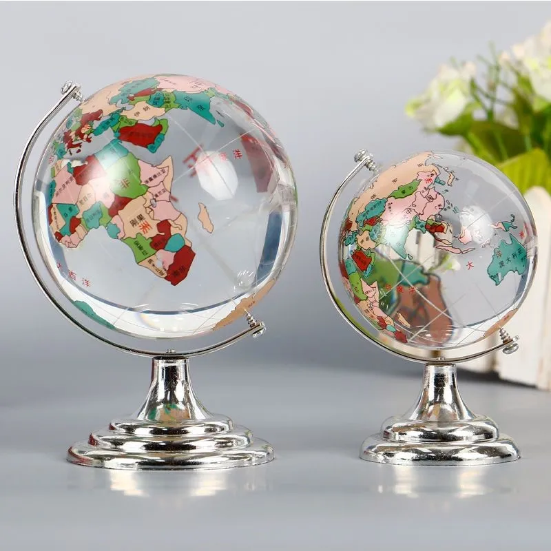 

Креативный цветной хрустальный глобус ручной работы, украшение для рабочего стола, украшение для дома/офиса, украшение для рабочего стола, подарки на день рождения LI456