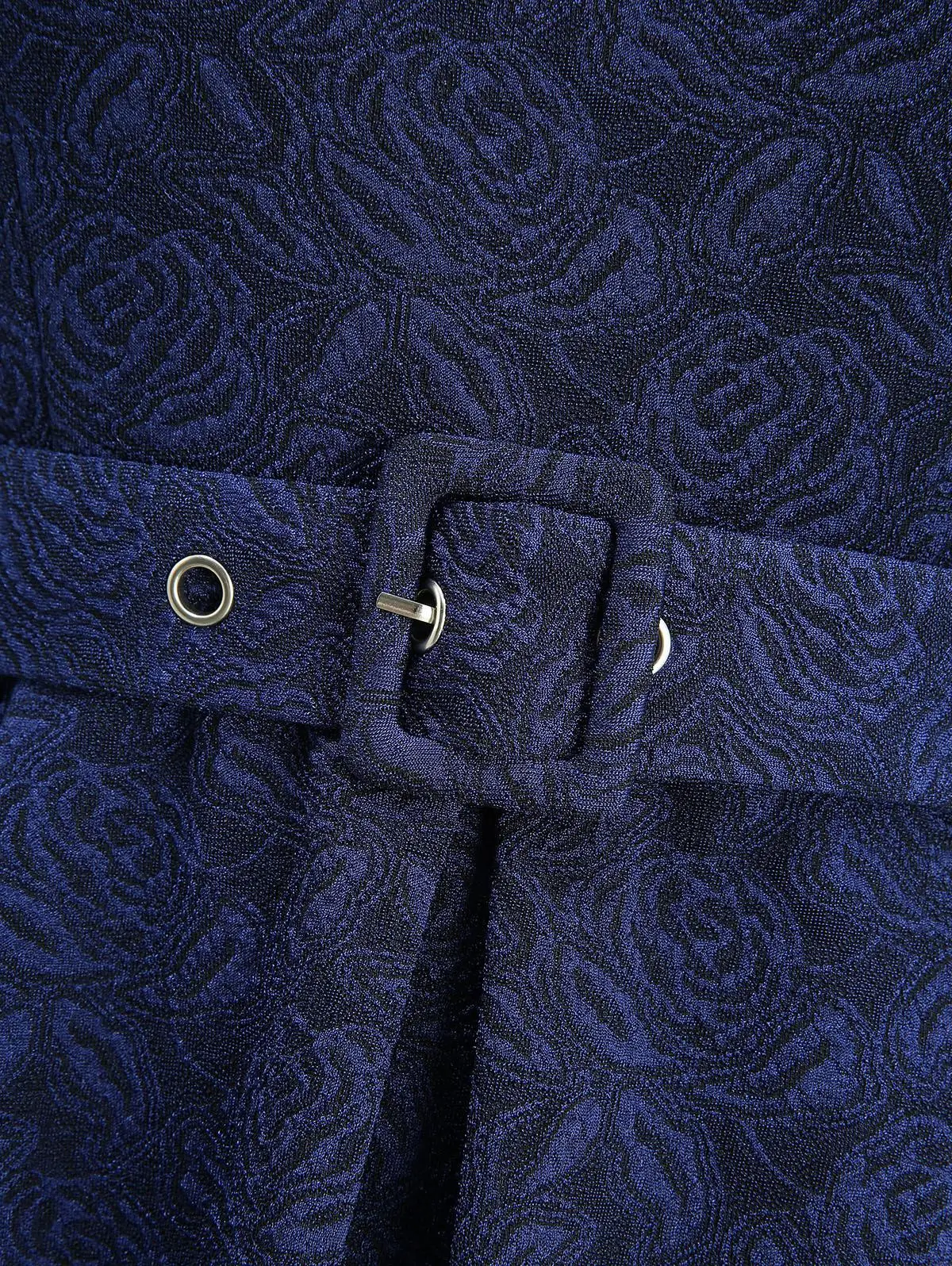 ROSEGAL Plus Size Vintage Dresses New Blue Flower Jacquard Embroidery Dress with Belt,Women Semi Formal,Off The Shoulder Dress