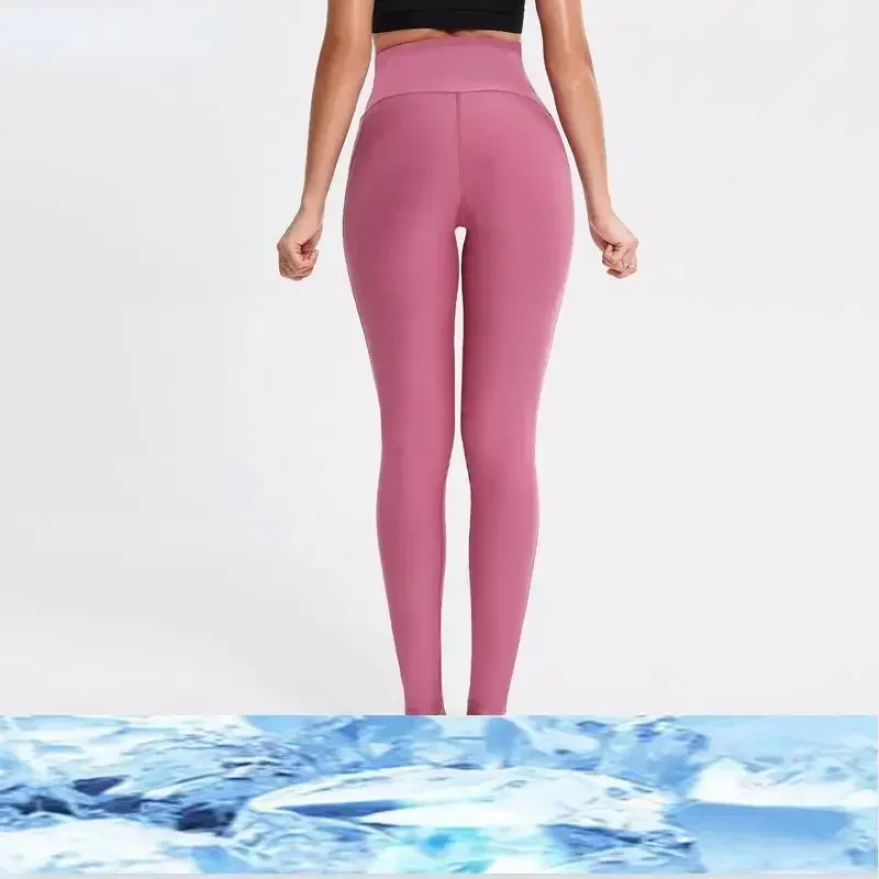 Pantalon de yoga à entrejambe ouvert pour femme, pantalon de sport serré aux hanches, pantalon à fermeture éclair invisible à double tête, poche de