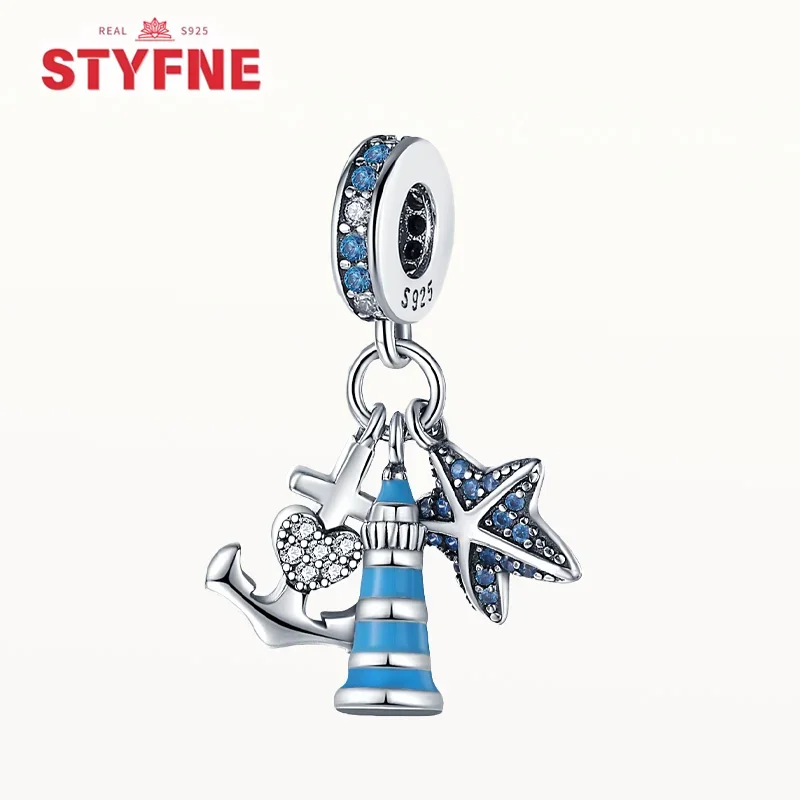 Silver-Plated Mini Eiffel Tower Charms Beads for Bracelets