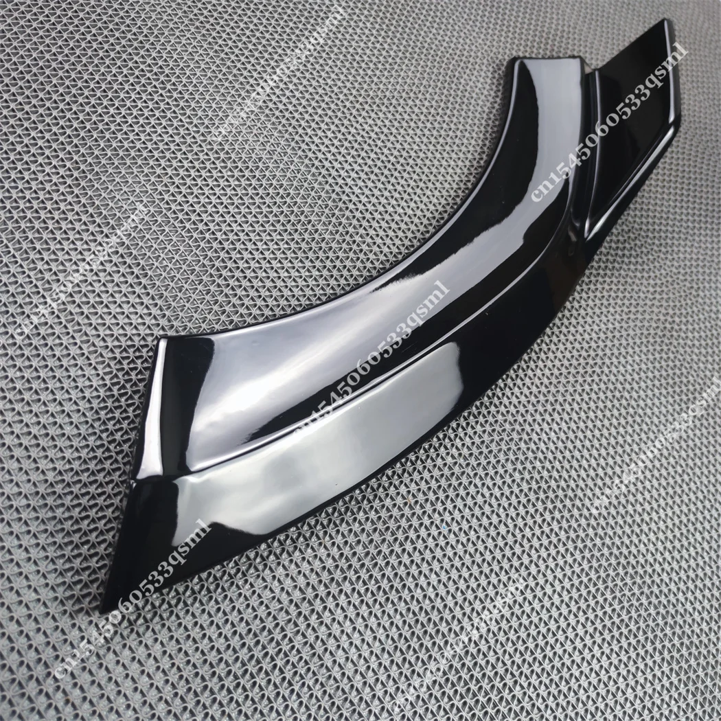 For Mercedes Benz E Class W213 AMG 2016 2017 2018 2019 2020 Pre-facelift Front Bumper Lip Gloss Black Spoiler Splitter Body kits view 4