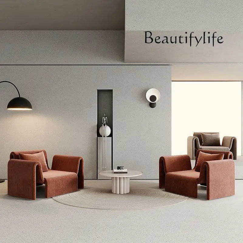 

Nordic modern designer living room single sofa chair balcony negotiation leisure chair clothing store beauty salon