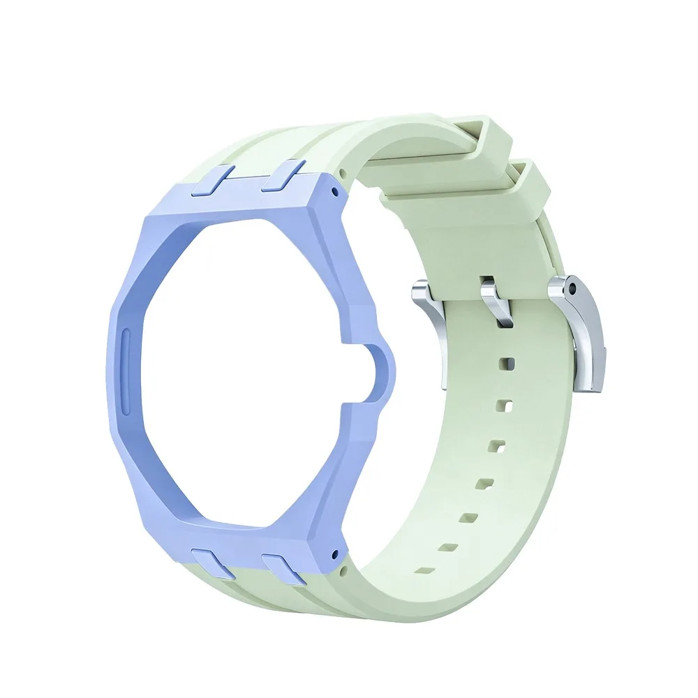 Swatch AP Collaboration Style Bioceramic Watch Modding Case with Silicone Strap Trendy Color Custom Watch Parts