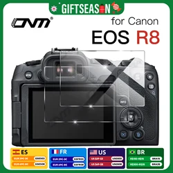 2Pack Tempered Glass for Canon EOS R8 R7 R6 Mark II R50 R10 R5 R3 RP Anti-Scratch Screen Protector Film Camera Protective Glass