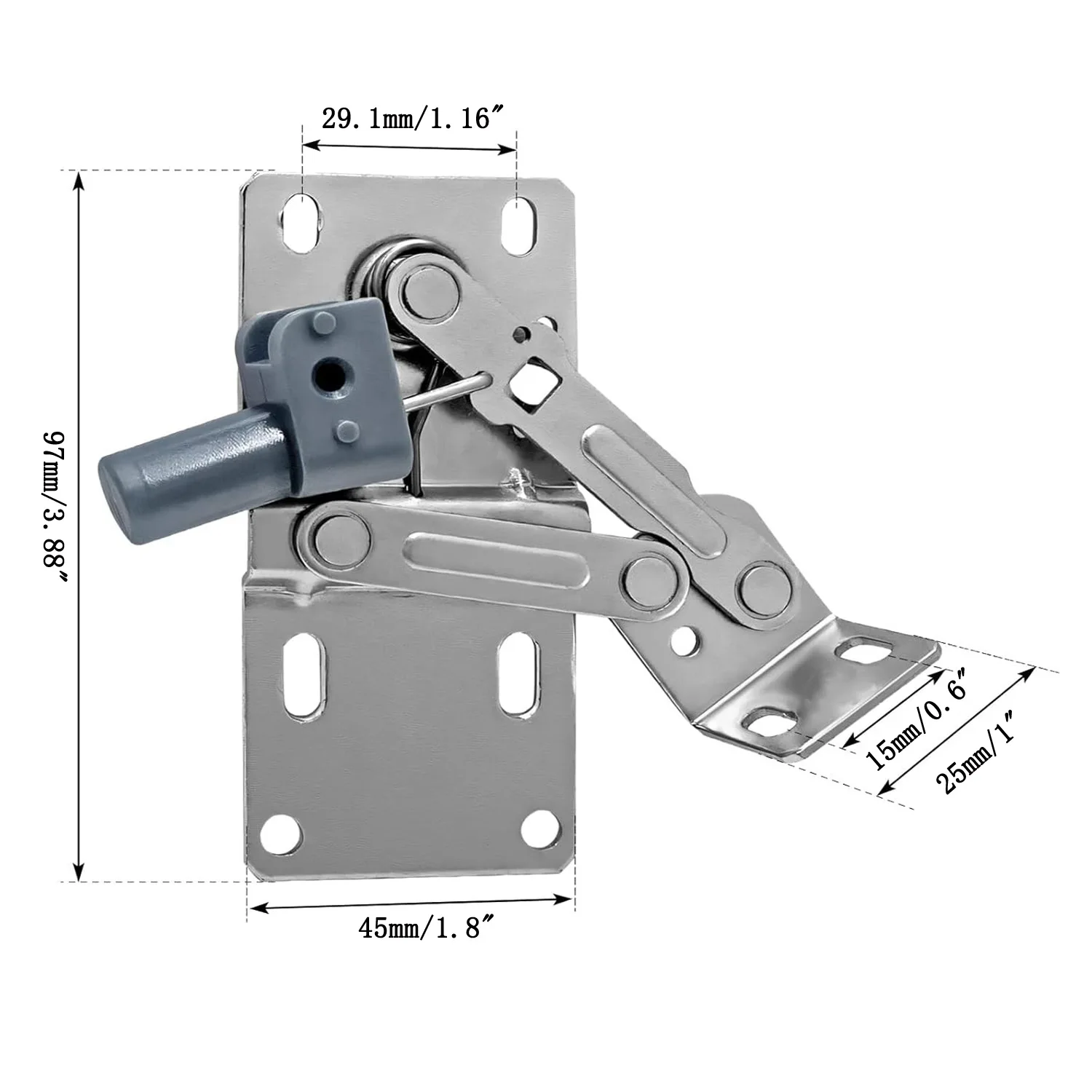 2 Pack Tip-Out Tray Hinges For Sink-Front Drawer, Sink Front Tip-Out Trays Hinges False Front Cabinet Clips Easy In