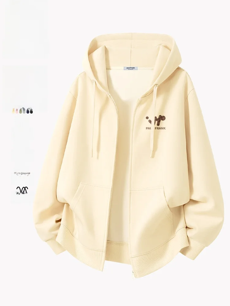 

Heavyweight Zipper Hoodie Casual Men's Spring Pullover Sweatirt Breathable Wear Resistant Monkey Print Couple's ...