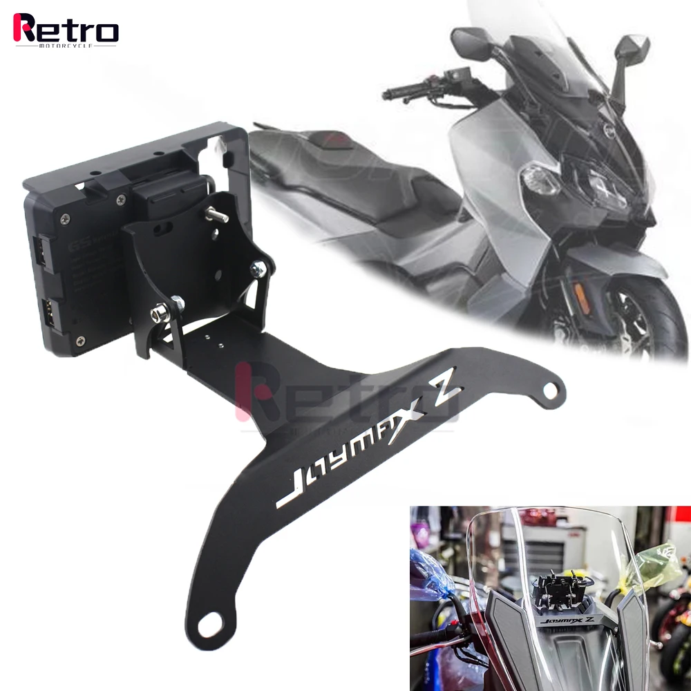 For SYM JOYMAX Z 300 Smartphone Holder NEW Motorcycle Windshield Mount Navigation Bracket GPS