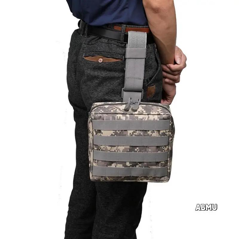 

1 PCS Multifunctional Toolkit Outdoor Riding Hiking Sports Waist Pack Camouflage Tactical Leg Pouch