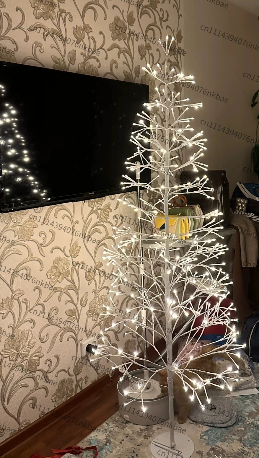 2025 New Luminous LED Christmas Tree, Indoor LED Ambient Light Holiday Decor for Living Room and Shopping Mall