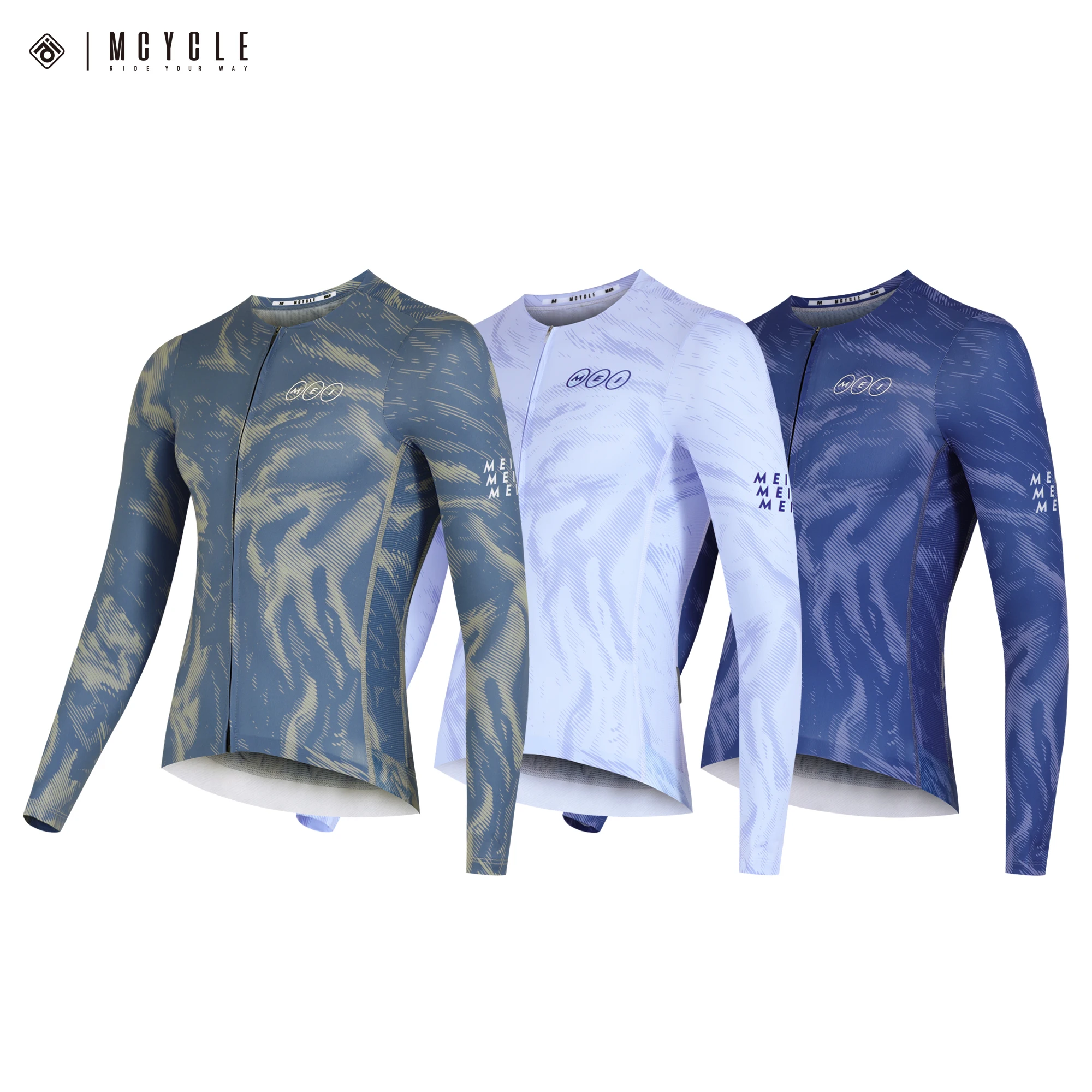 

Mcycle New Arrival Cycling Jersey for Men Breathable Bicycle Clothes Bike Jersey Sublimation Long Sleeve Cycling Clothing