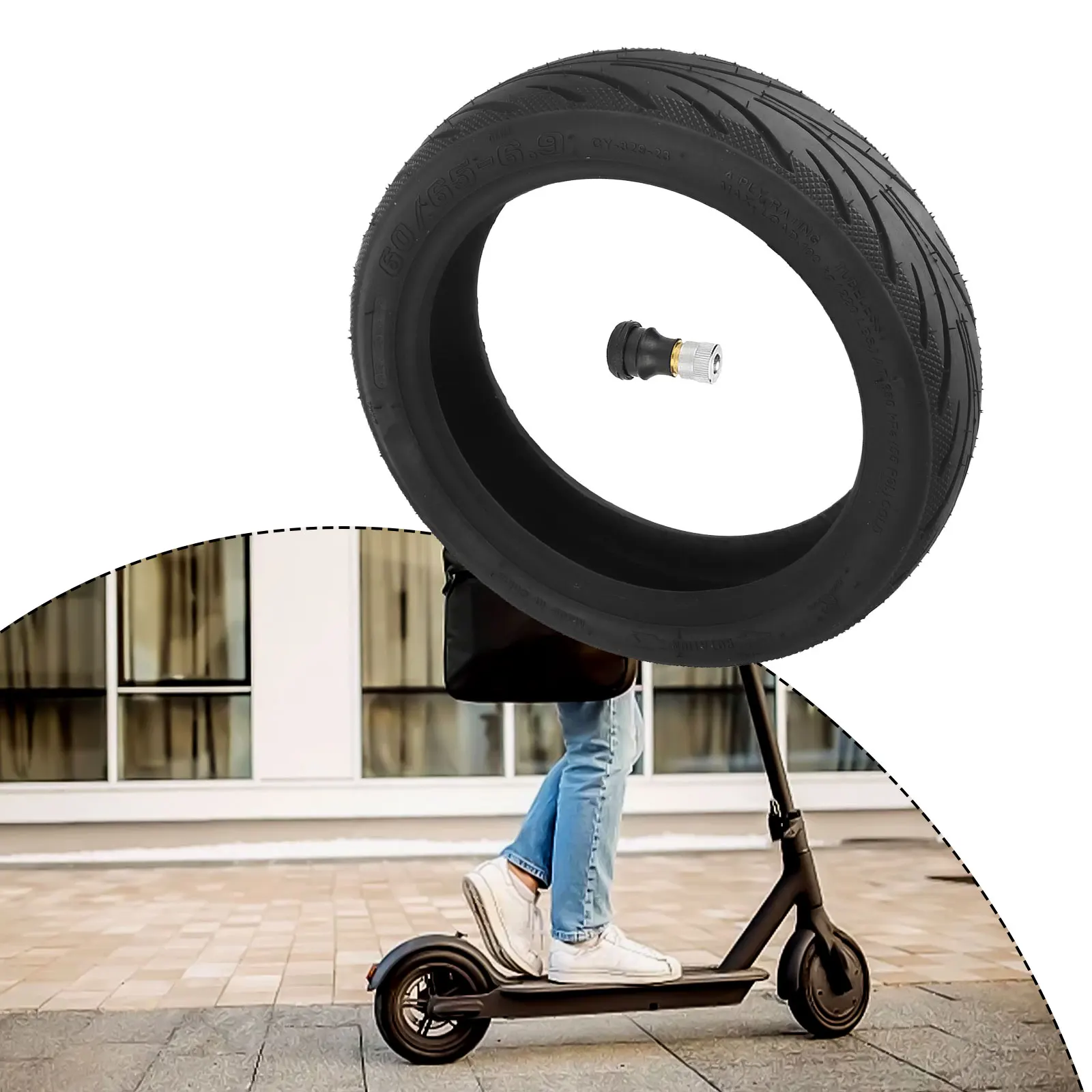 10 Inch 60/65-6.9 Self-repairing Tubeless Tire With Jelly For Ninebot MaxG2 G65 Electric Scooter Puncture-proof Vacuum Tyre Part