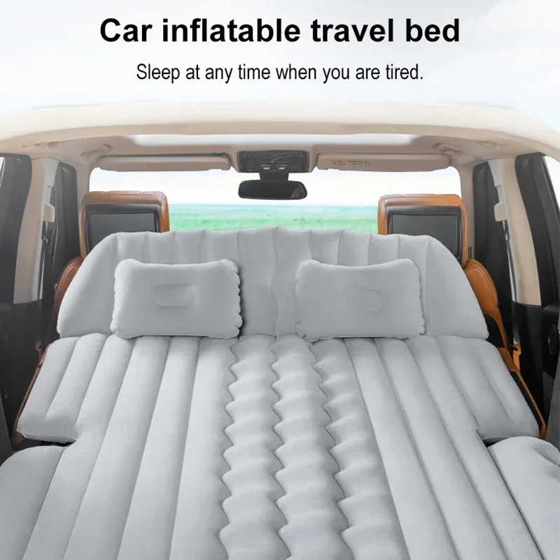 Car Inflatable BedTrunk, SUV Travel Folding Mattress  Rear Car Sleeping Artifact  Car General Independent Airbag Design