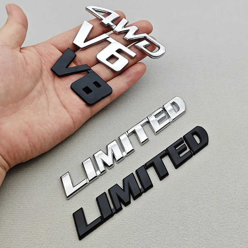 

3D Metal Car Logo Sticker Fender Side Badge Rear Trunk Emblem For Toyota LC150 LC200 4Runner Tundra 4WD V6 V8 LIMITED Decals