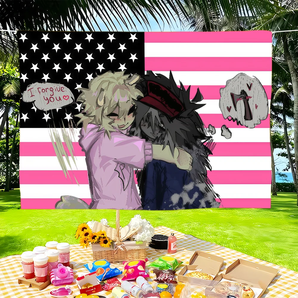Bad Things Andrew Ivan flag Tapestries Outdoor Parties Bedrooms Living Rooms Dorm Rooms Wall Decor Banners Gifts