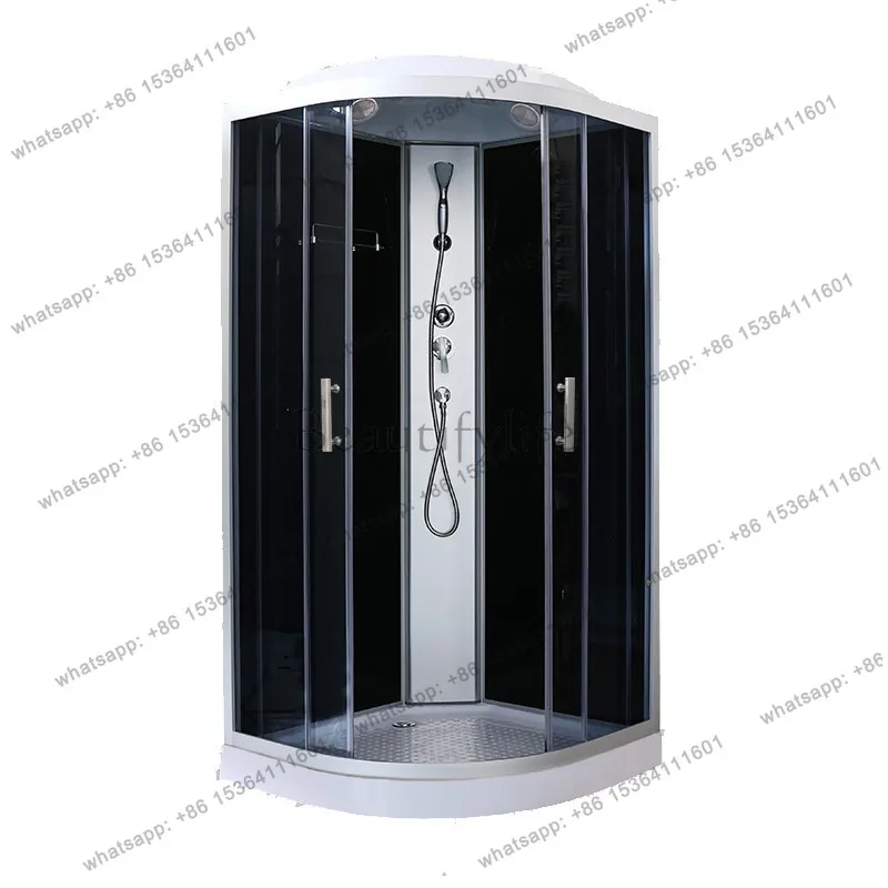 

Shower room, integrated bathroom, bathroom, wet and dry partition, integrated glass bath room