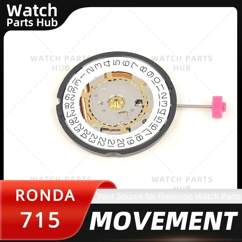 Ronda-ساعة يد كوارتز ، جديدة ومبتكرة ، سويسرية ، تاريخ 3/6 ، 715
