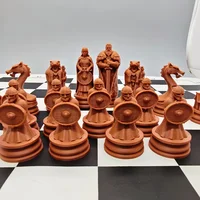 16 Pcs Creative Viking-themed Chess Nordic Warrior Chess Pieces, Chess Sets, Board Game Gifts 4