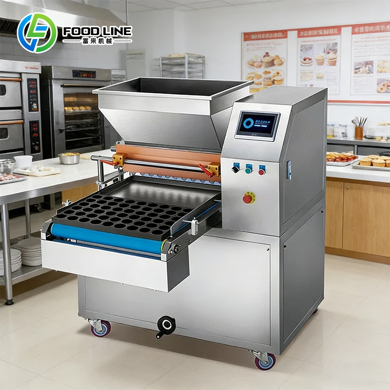 Customized Commercial Double Cake Batter Depositor Multifunctional Cupcake Cream Icing Filling Machine Automatic Biscuit