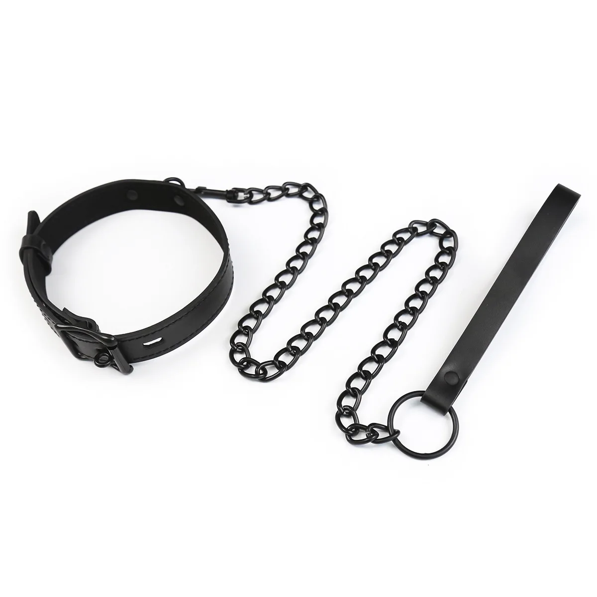 Sexy Necklace Collar Leather BDSM Cosplay Slave PU Leather Set Men's And Women's Corset Neck Collar Toy Accessories