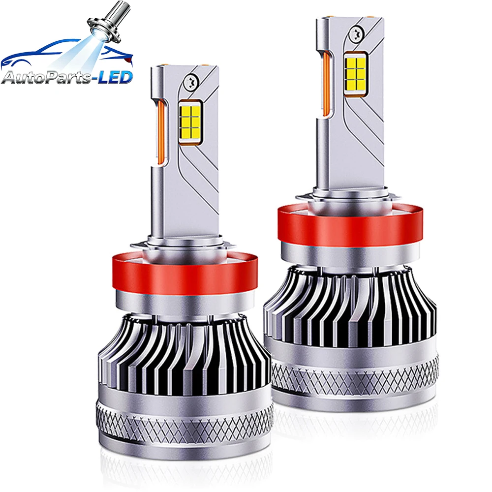 

2pcs 136W 48000LM H7 H4 H1 H3 Led Lamp Double Copper Tube Led Light Car H11 H8 HB3 9005 HB4 9006 9012 Led Headlight Bulb White