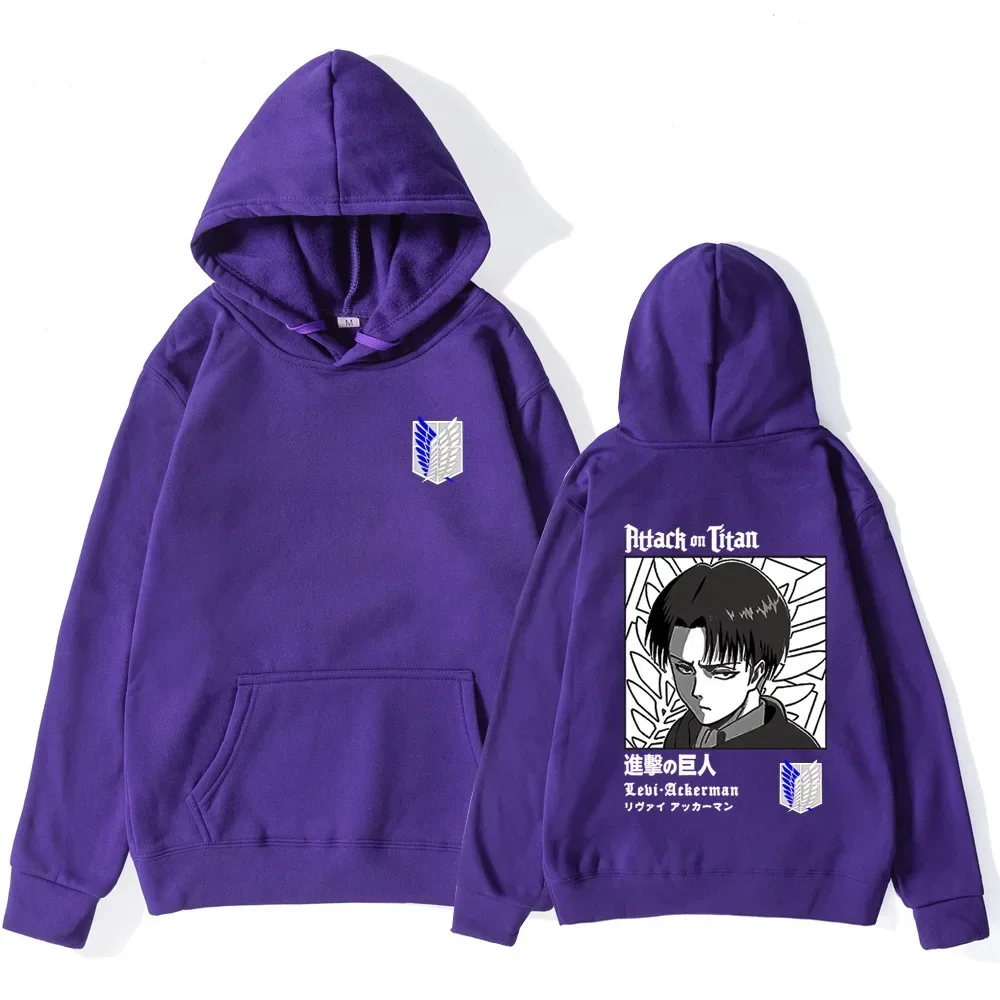 Anime Attack on Titan Printed Women Hoodies Fleece Hip Hop Casual Pullover Tracksuit Unisex Streetwear Woman Hoody Clothes