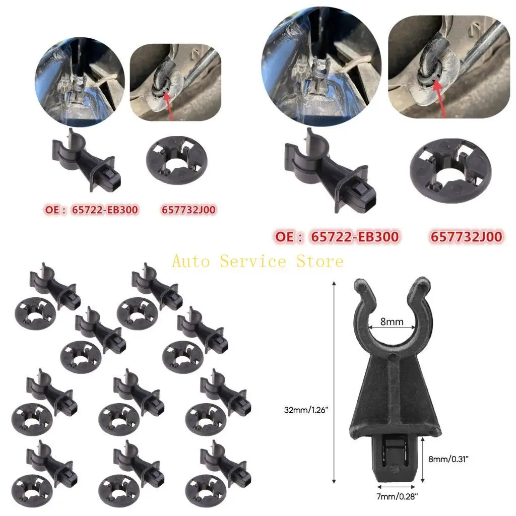 

462A 10 шт./компл. держатель опоры для капота зажим для J10 2006-2013/D40 автомобильный аксессуар