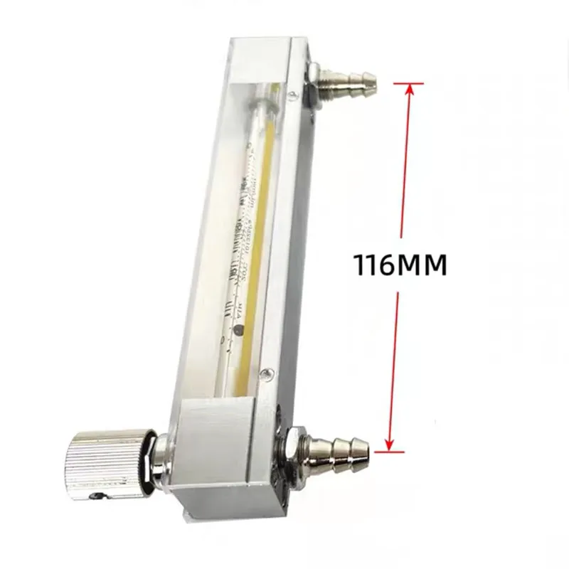 مقياس تدفق الهواء منخفض التدفق 2.5-1000 مل/دقيقة مقياس تدفق الغاز مقياس دوار مع صمام التحكم