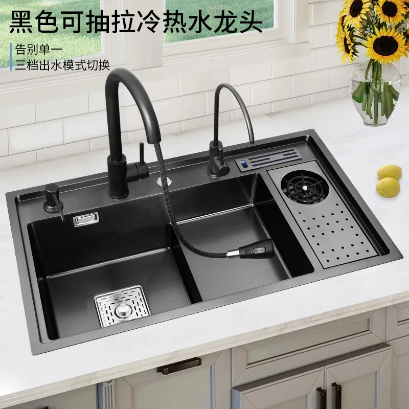 304 stainless steel vegetable basin kitchen sink large single sink under the counter basin sink