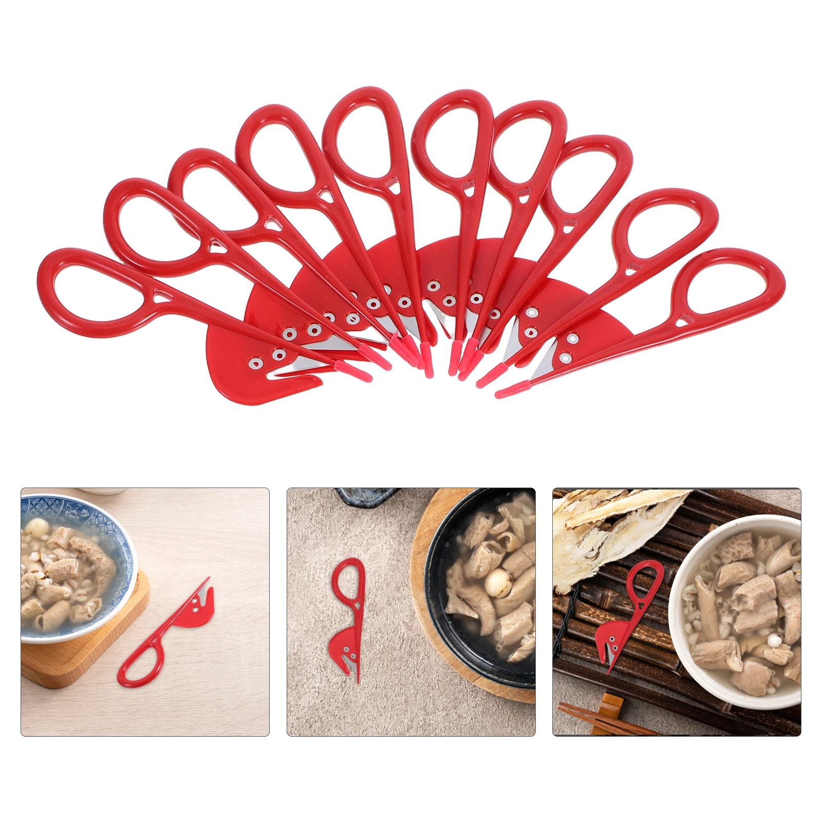 

20pcs Stainless Steel Poultry Intestine Opener Abs Efficient Cleaning Tool For Home Kitchen Use Intestine Knives Set