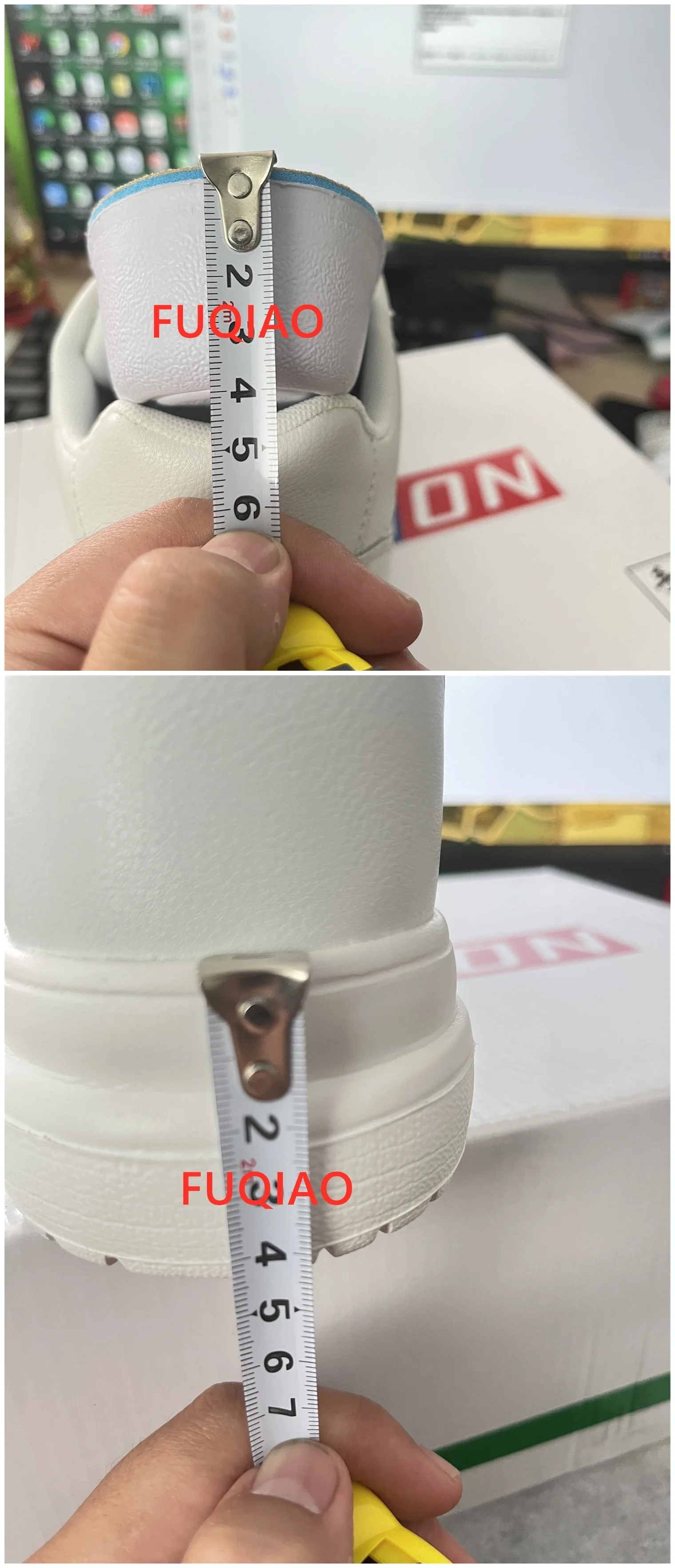 Lift Turnschuhe Mann Aufzug Schuhe Höhe Erhöhen Einlegesohle 8 cm Weiß Schwarz Größere Schuhe Männer Freizeit Mode Sport Plus größe 36-44 – Detail 4