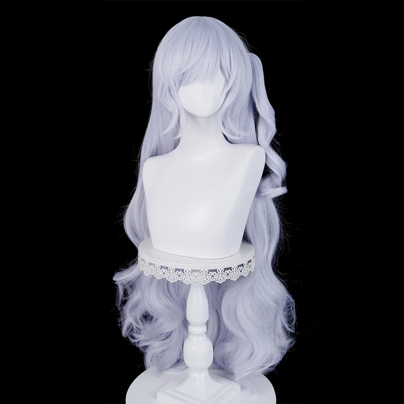 لعبة السحرية فتاة الساحرة محاكمة ناتسومي شعر مستعار تأثيري طويل الضوء الأرجواني شعر مستعار لحفلة كوميكون الكبار النساء الرجال #3