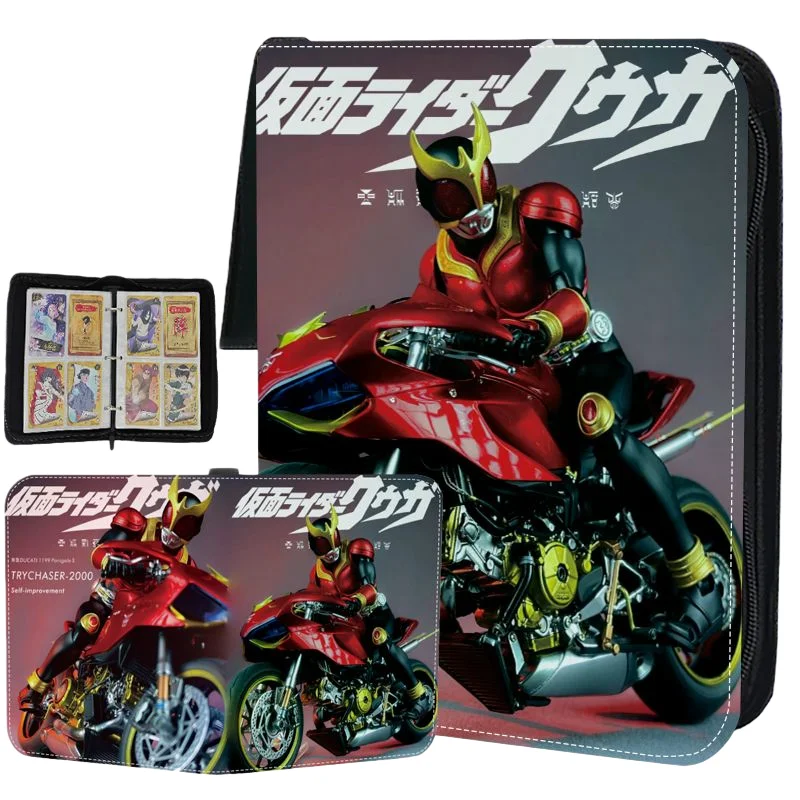 

BANDAI Kamen Rider Роскошная игровая коллекция карточек Фотоальбом Книга Анимационный переплет Детская модная визитница Высококачественный подарок