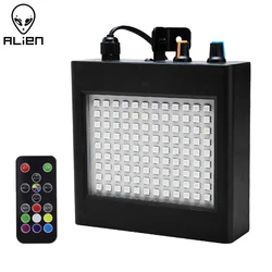 ALIEN Remote 108 LED RGB Strobe Stage Lighting Effect Sound Activated Club Disco Party DJ Holiday With Variable Speed Control
