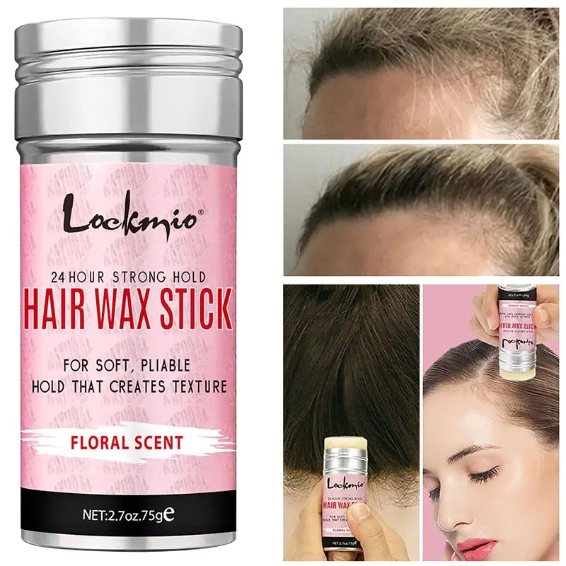 Professional Styling Wax Hair Women Anti-frizz Pomade Smoothing Broken Back Hair Mud Messy Hairs Control Wax Rod Natural Wigs