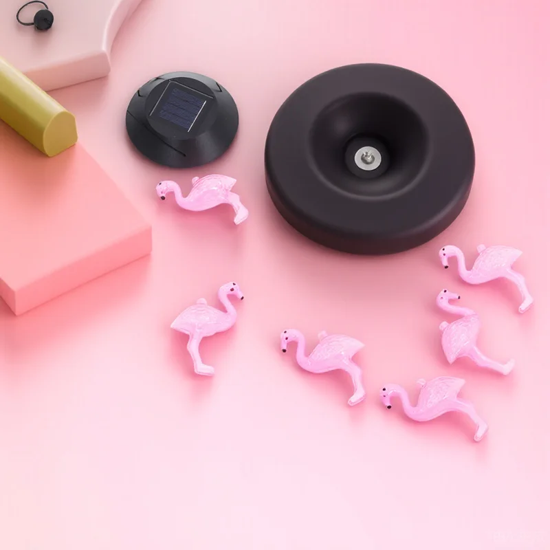 

Flamingo Solar Wind Chime Light Outdoor Hanging Lamp Chime Solar Powered Waterproof Yard Patio Decoration Lighting