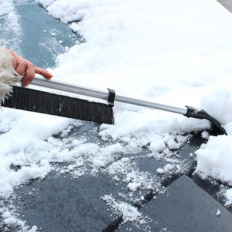 090E 1PC Extendable Car Auto Ice Scraper Shovel Snow Brush Removal Cleaning Tool