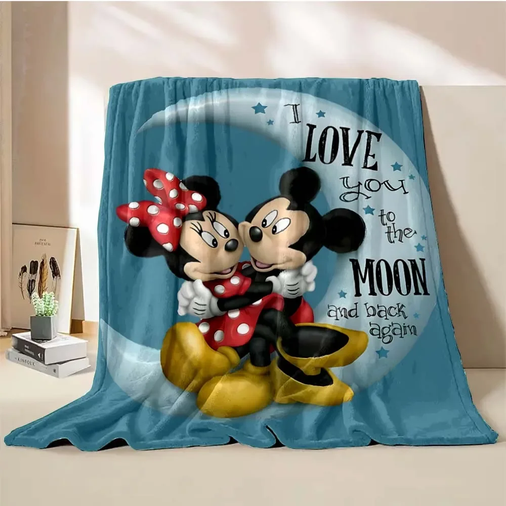 

Disney Mickey Mouse Blanket 4 Season Soft Fluffy King Size Throw Kid Adult Sofa Bed Quilt Break Blanket Cover Travel Throw Gift