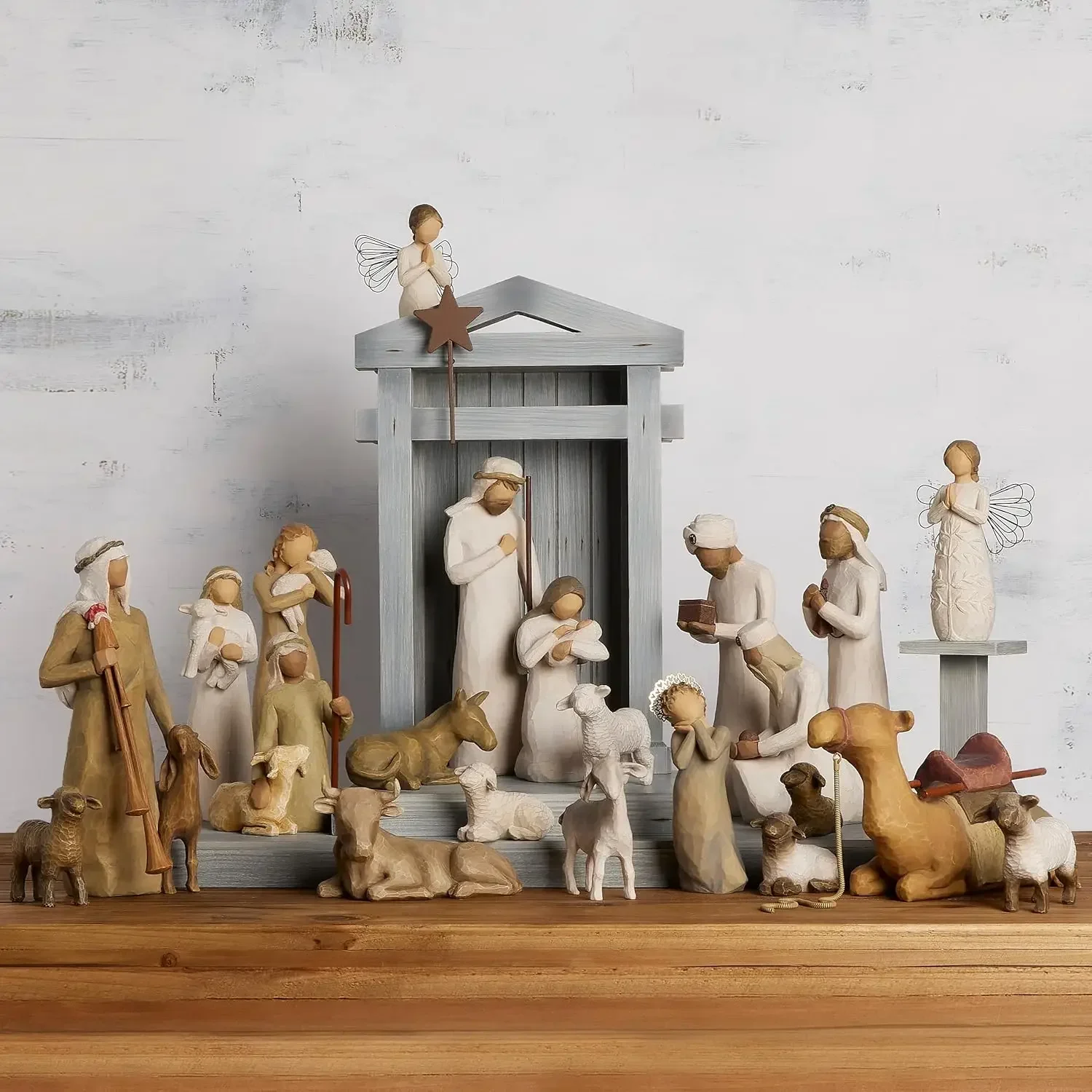 Nativity Premier Plus Shepherds, Animals and Angels Decorative Figurines  Home Decoration Accessories