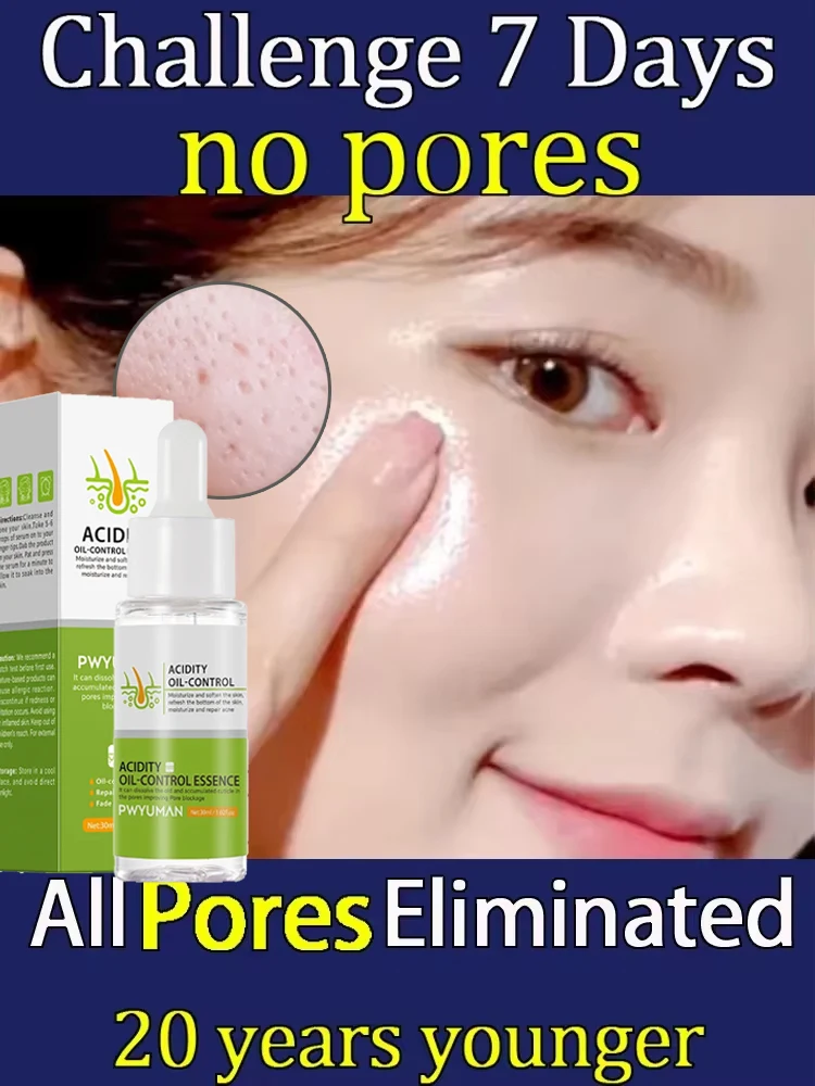 

Acidity Pore Shrinking Face Serum Remove Blackheads Anti Acne Repair Essence Oil Control Moisturizing Nourish Firming Skin Care