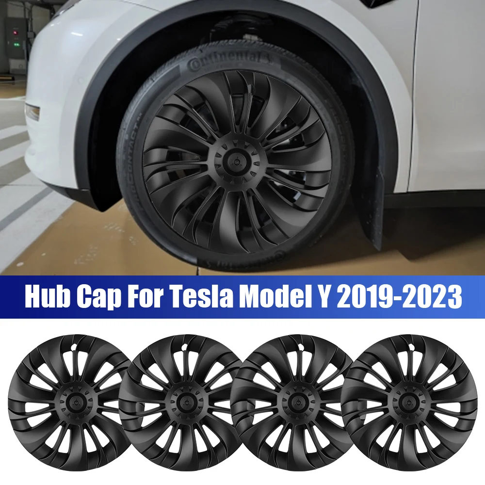 

Replacement Wheel Cap Kit Car Accessories Full Cover 4Pcs For Tesla Model Y 2019-2023 Automobile Hubcap Hub Cap 19 Inch
