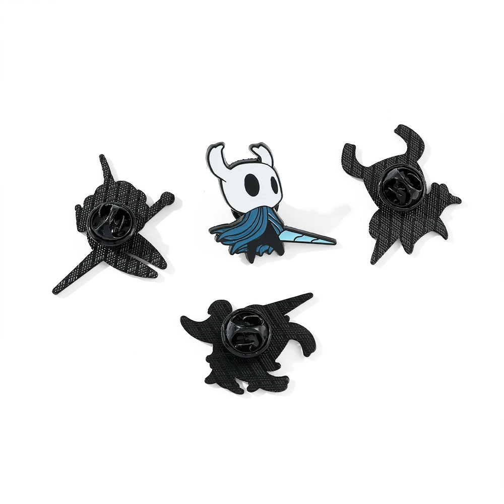 Game Hollow Knight Badge Pins Wanderer Lapel Hornet Cosplay Badge Metal Enamel Brooch