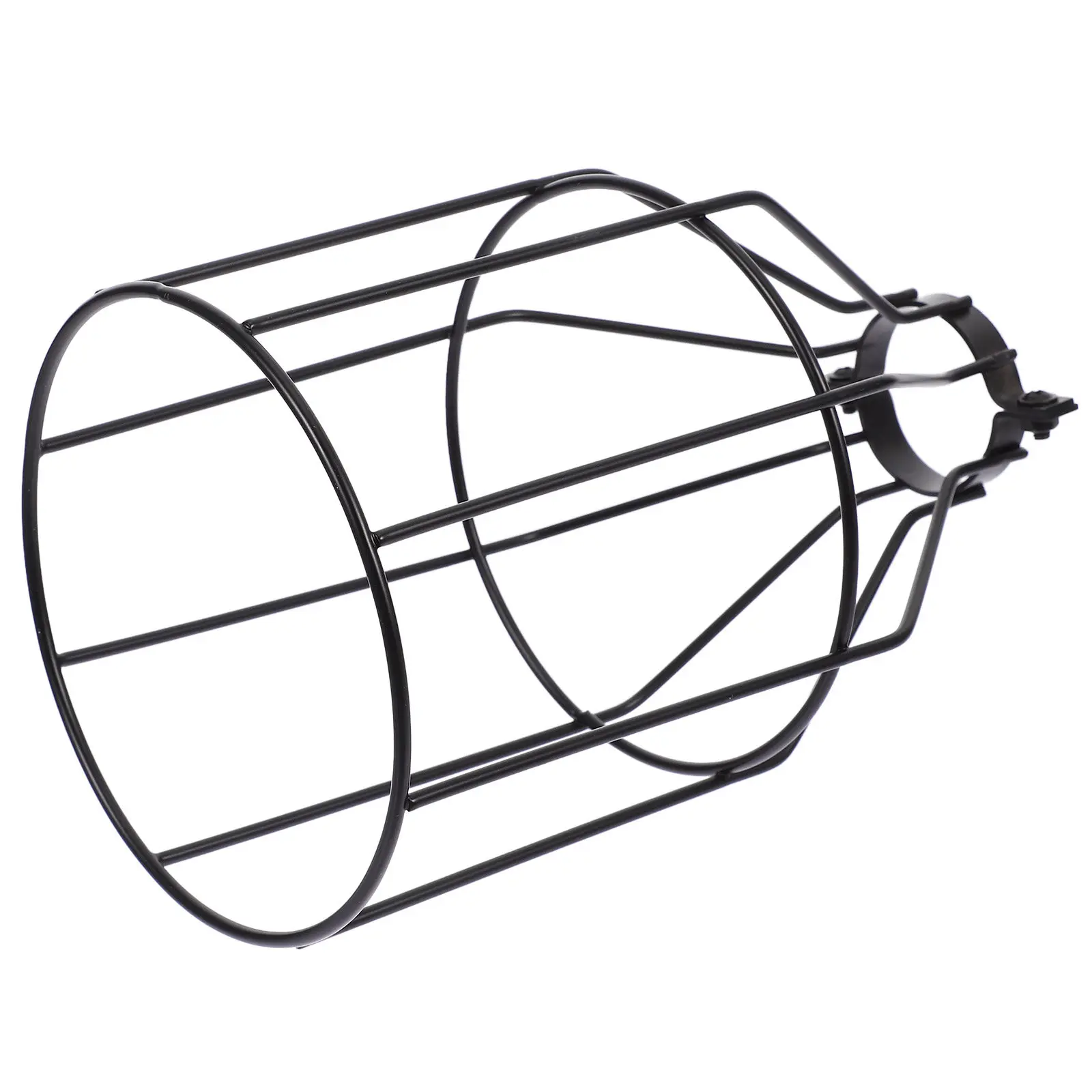 Black Iron Lamp Shade Simple Elegant Birdcage Design Decorative Lamp Cover for Hotel Home Restaurant Pendant Light