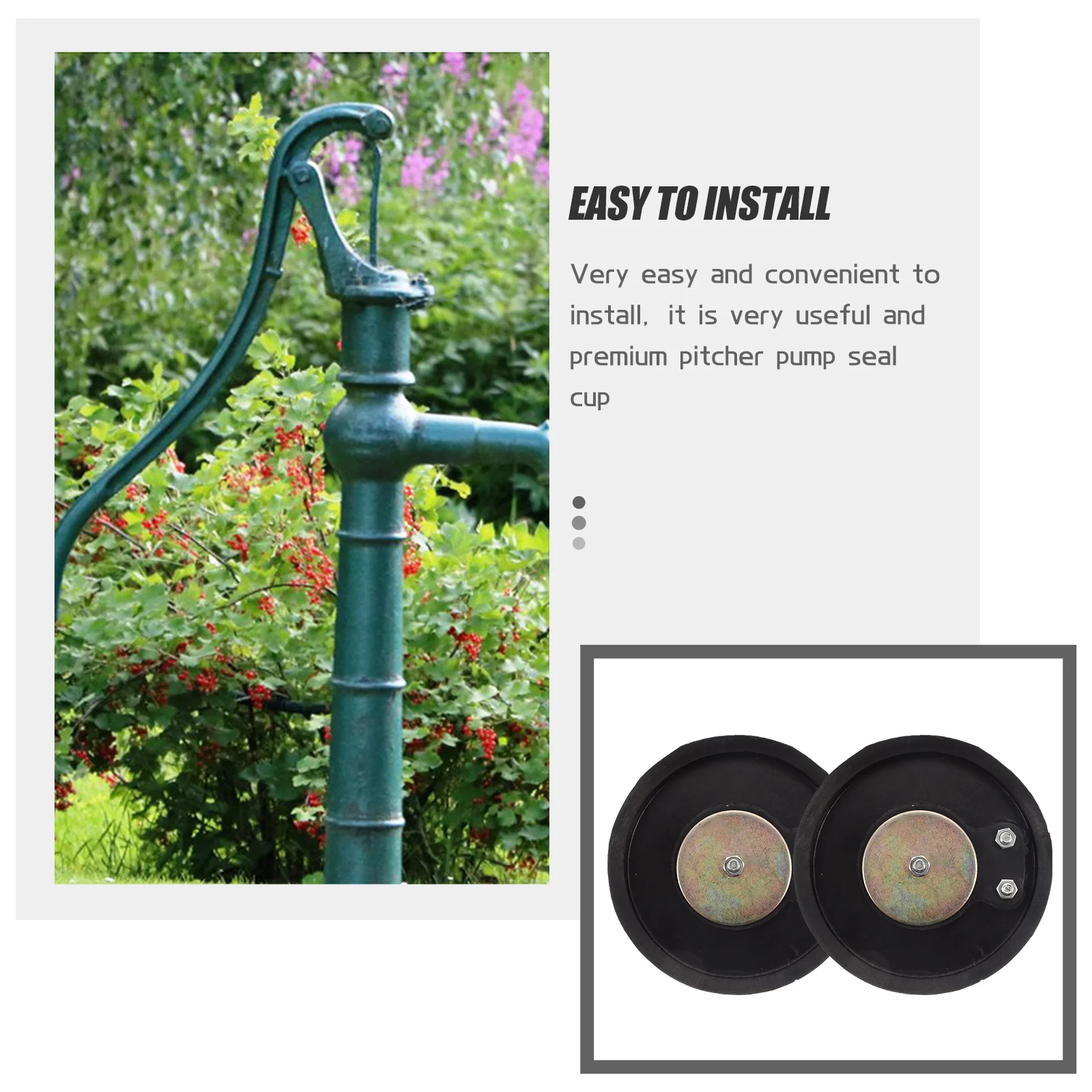 

2pcs Forbidden Bowl For Pressure Water Universal Rubber Cup Replacement Durable Seal Manual Pump Accessory Water Stopping Bowl