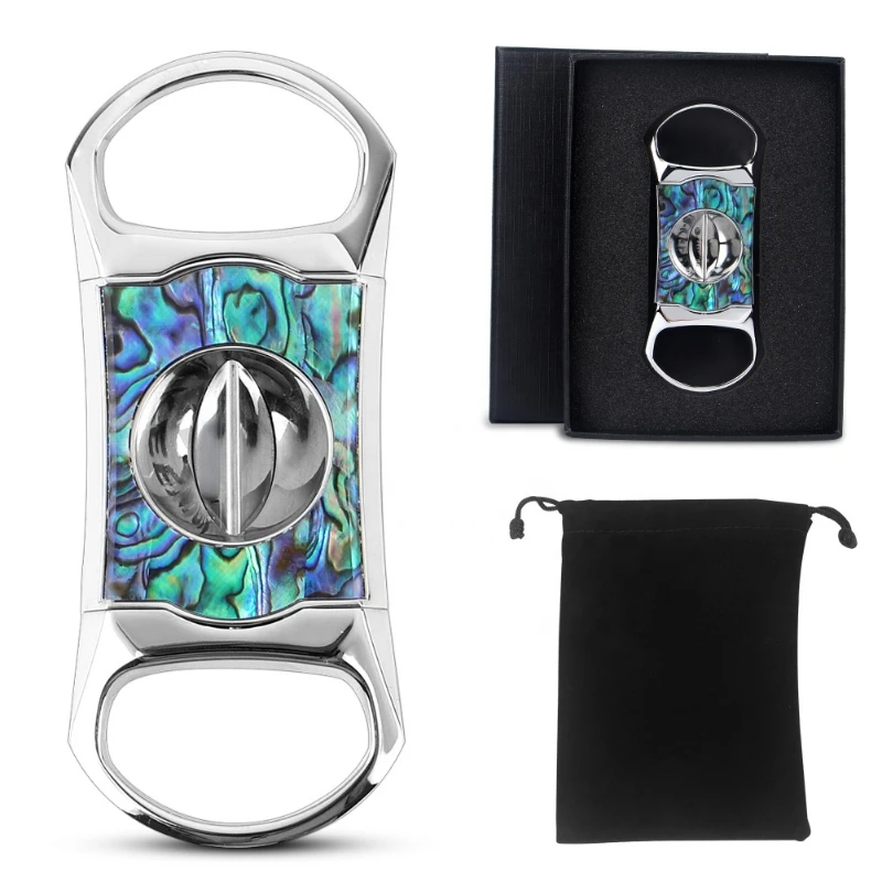 

Low Moq Custom Luxury Cigar Scissor Stainless Steel Cigar Cutter